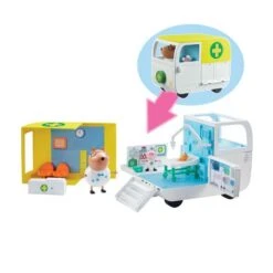 Bandai Peppa Pig - Ambulancia Y Centro Médico -Infantiles Periféricos Tienda medias 1044