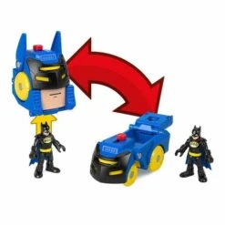 MATTEL Fisher Price - Imaginext - Figura Batman Con Casco-vehículo Batmóvil -Infantiles Periféricos Tienda medias 1124