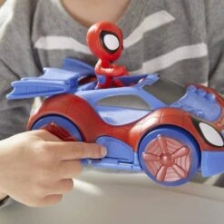PLAYSKOOL Spidey Y Su Superequipo - Spidey Y Bólido Arácnido Cambiante -Infantiles Periféricos Tienda medias 1511