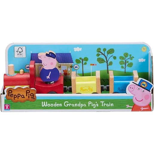 Bandai Peppa Pig - Tren De Madera Con Figura 7 Bandai Peppa Pig - Tren De Madera Con Figura - Imagen 5