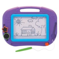 Pizarra Mágica Púrpura En Blanco Y Negro