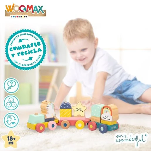 Woomax - Tren Fantasía De Madera - Mr Wonderful 6 Woomax - Tren Fantasía De Madera - Mr Wonderful - Imagen 4
