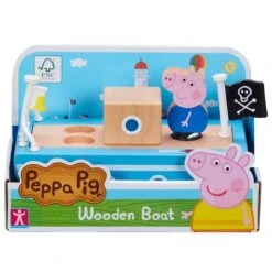Bandai Peppa Pig - Barco De Madera Con Figura 12 Bandai Peppa Pig - Barco De Madera Con Figura -Infantiles Periféricos Tienda medias 1683