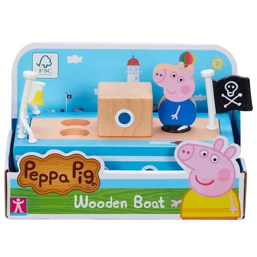 Bandai Peppa Pig - Barco De Madera Con Figura 7 Bandai Peppa Pig - Barco De Madera Con Figura - Imagen 5