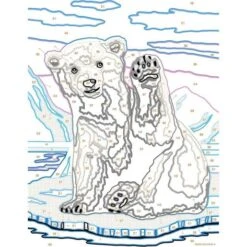 Ravensburger - Kit De Pintura Pintar Por Números: Oso Polar Y Juego Creativo ㅤ -Infantiles Periféricos Tienda medias 1757