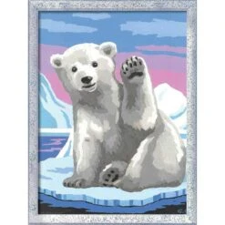 Ravensburger - Kit De Pintura Pintar Por Números: Oso Polar Y Juego Creativo ㅤ -Infantiles Periféricos Tienda medias 1758