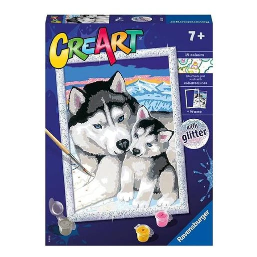 Ravensburger - Huskies Siberianos CreArt 3 Ravensburger - Huskies Siberianos CreArt