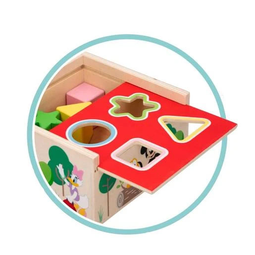 Woomax - Disney - Cubo De Madera Con Formas Encajables 4 Woomax - Disney - Cubo De Madera Con Formas Encajables - Imagen 2
