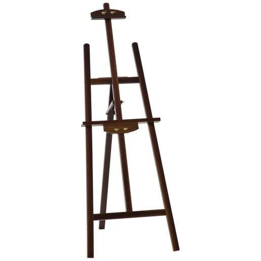 Homcom - Caballete De Madera Con Trípode Marrón 3 Homcom - Caballete De Madera Con Trípode Marrón