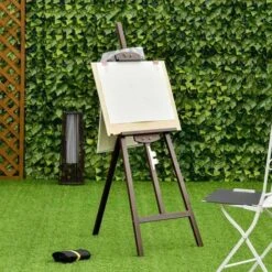 Homcom - Caballete De Madera Con Trípode Marrón 14 Homcom - Caballete De Madera Con Trípode Marrón -Infantiles Periféricos Tienda medias 1886