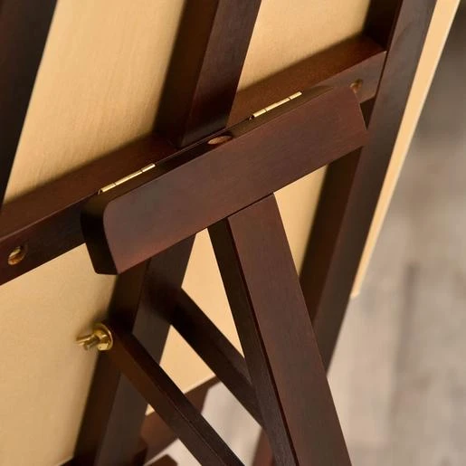 Homcom - Caballete De Madera Con Trípode Marrón 10 Homcom - Caballete De Madera Con Trípode Marrón - Imagen 8