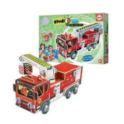 Educa Borrás - Camión De Bomberos - Puzzle Studio 3D