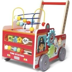 Play - Camión Multiactividad De Juguete En Madera Para Niños