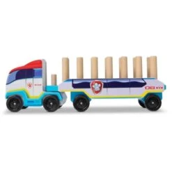 Patrulla Canina - Camión De Bloques ABC Educativo De Madera, 33 Piezas, Juguete De Desarrollo ㅤ -Infantiles Periféricos Tienda medias 2136