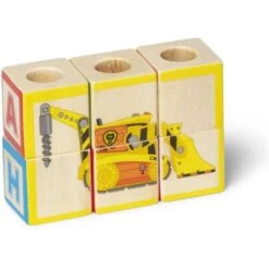 Patrulla Canina - Camión De Bloques ABC Educativo De Madera, 33 Piezas, Juguete De Desarrollo ㅤ -Infantiles Periféricos Tienda medias 2137