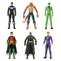 DC Comics - Batman - Paquete De 6 Figuras De Acción De 30 Cm: Batman, Robin, Nightwing, Joker, Riddler Y Copperhead ㅤ