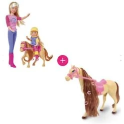 Superstar Muñeca Lolly Jinete Con Niña Lolly Y Caballos -Infantiles Periféricos Tienda medias 379