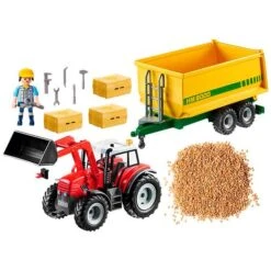 Playmobil - Tractor Con Remolque - 70131 -Infantiles Periféricos Tienda medias 432