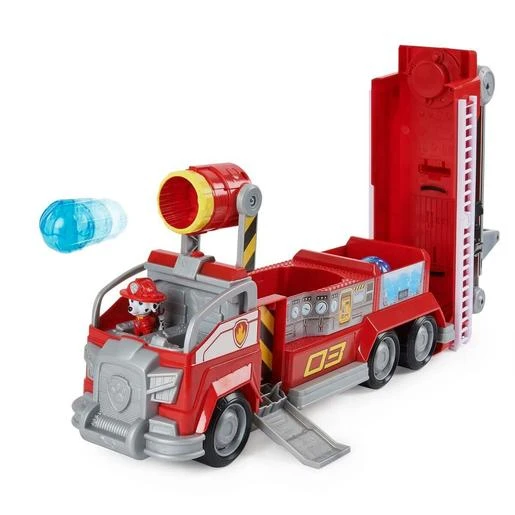 Paw Patrol Patrulla Canina - Marshall - Vehículo Transformable Patrulla Canina La Película 3 Paw Patrol Patrulla Canina - Marshall - Vehículo Transformable Patrulla Canina La Película