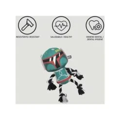 Disney - Star Wars - Cuerda Dental Boba Fett Para Perros: Juguete Y Cuidado Dental Star Wars -Infantiles Periféricos Tienda medias 980